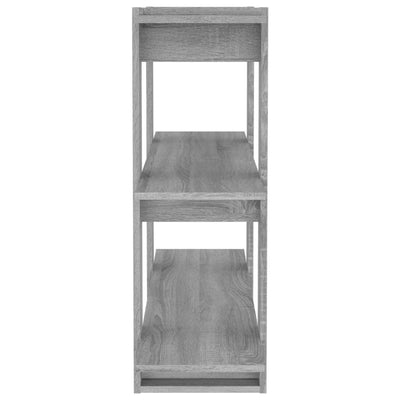 Kirjahylly/tilanjakaja harmaa Sonoma 100x30x87 cm