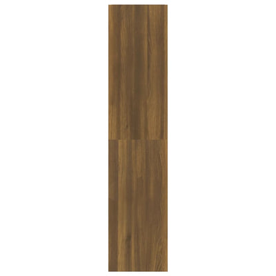 Kirjahylly/tilanjakaja ruskea tammi 40x30x135 cm