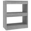 Harmaa kirjahylly/tilanjakaja Rosana 60x30x72cm