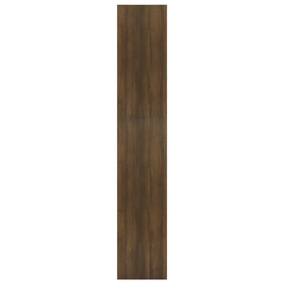 Kirjahylly/tilanjakaja ruskea tammi 60x30x166 cm tekninen puu