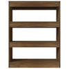 Ruskea tammi kirjahylly/tilanjakaja Stanchescu 80x30x103cm (puinen)