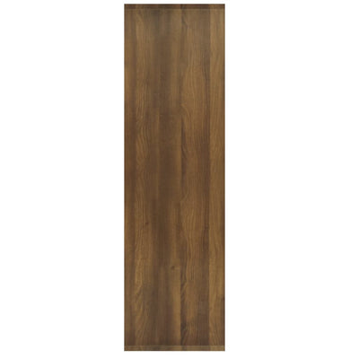 Kirjahylly/tilanjakaja ruskea tammi 80x30x103 cm tekninen puu