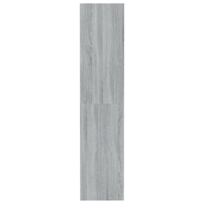 Kirjahylly/tilanjakaja harmaa Sonoma 80x30x135 cm tekninen puu