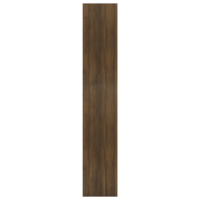Kirjahylly/tilanjakaja ruskea tammi 80x30x166 cm tekninen puu