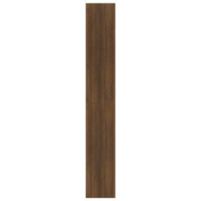 Kirjahylly/tilanjakaja ruskea tammi 80x30x198 cm tekninen puu