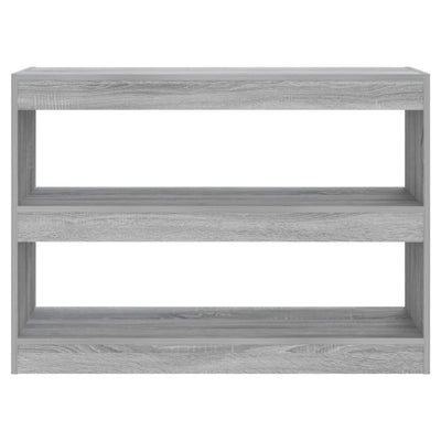 Kirjahylly/tilanjakaja harmaa Sonoma 100x30x72 cm