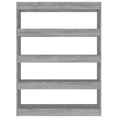 Kirjahylly/tilanjakaja harmaa Sonoma 100x30x135 cm