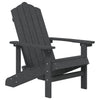 Adirondack puutarhatuolit 2 kpl HDPE antrasiitti