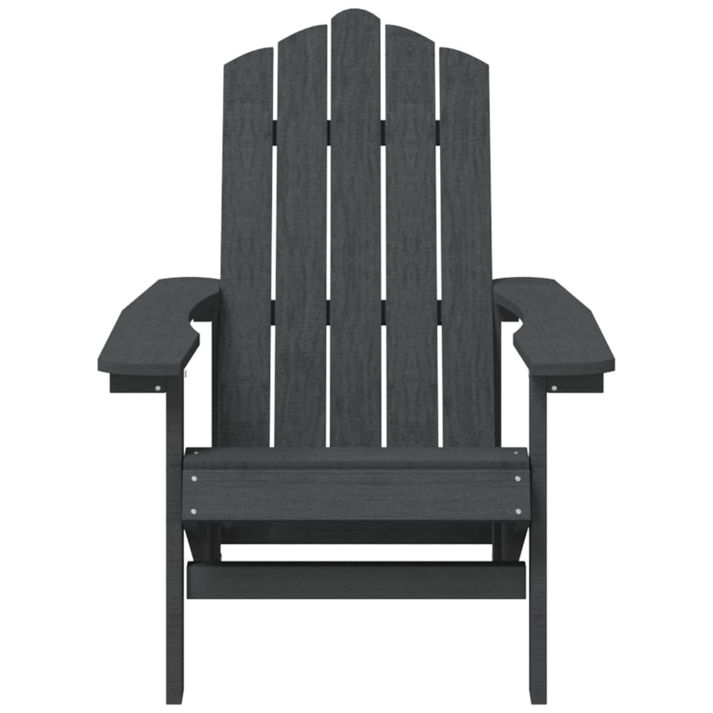 Adirondack puutarhatuolit 2 kpl HDPE antrasiitti