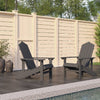 Adirondack puutarhatuolit 2 kpl HDPE antrasiitti