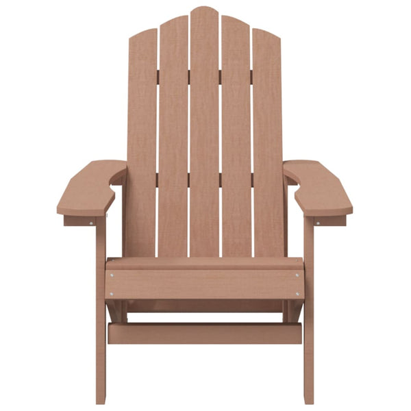 Adirondack puutarhatuolit 2 kpl HDPE ruskea