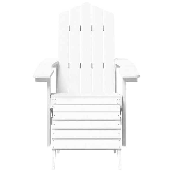 Valkoinen adirondack puutarhatuolit Jenut (2 kpl jalkatuilla hdpe)