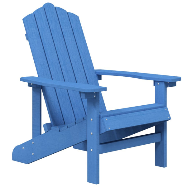 Adirondack puutarhatuoli pöydällä HDPE vedensininen