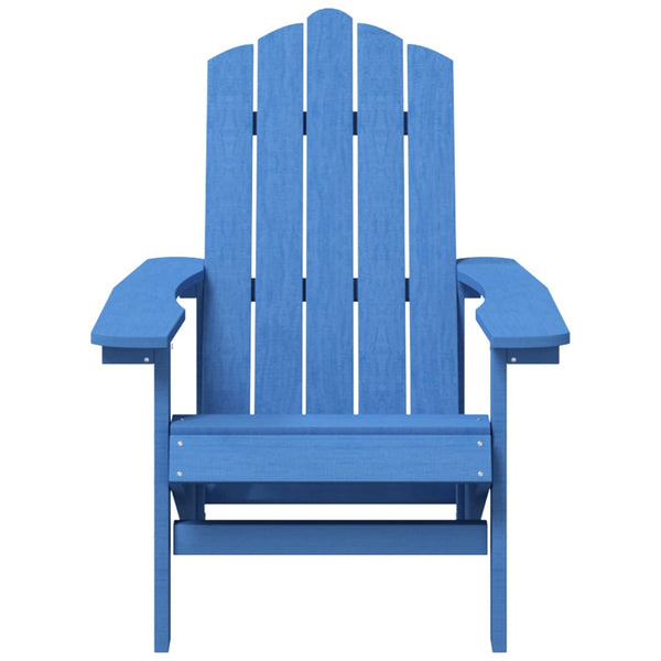 Adirondack puutarhatuoli pöydällä HDPE vedensininen
