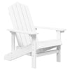 Adirondack puutarhatuolit pöydällä HDPE valkoinen