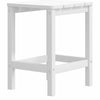 Valkoinen adirondack puutarhatuolit jalkatuilla/pöydällä Jenut (hdpe)