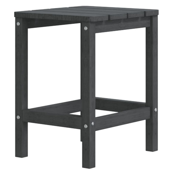 Adirondack puutarhatuolit jalkatuilla/pöydällä HDPE antrasiitti