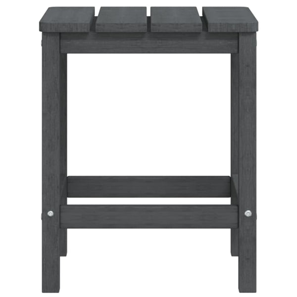 Adirondack puutarhatuolit jalkatuilla/pöydällä HDPE antrasiitti