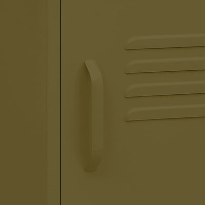 Oliivinvihreä yöpöydät Jugariu 35x35x51cm (2 kpl teräs)