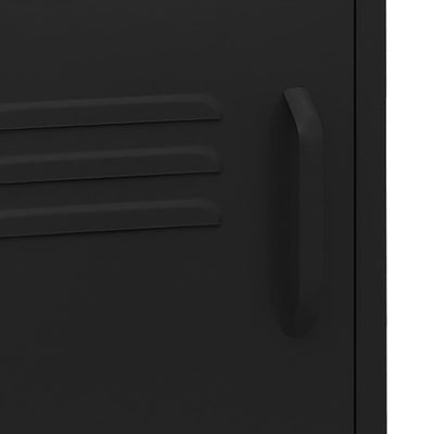 Musta yöpöydät Gv 35x35x51cm (2 kpl, teräs)