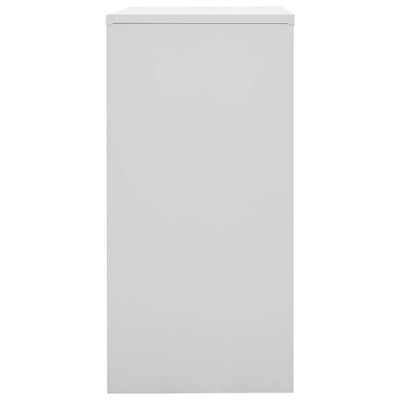 Pukukaapit 2 kpl vaaleanharmaa ja punainen 90x45x92,5 cm teräs