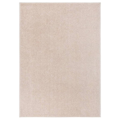 Lyhytnukkainen matto 240x340 cm tumma beige