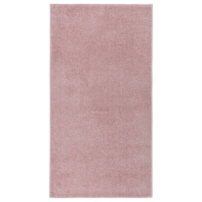 Lyhytnukkainen matto 80x150 cm pinkki