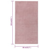 Lyhytnukkainen matto 80x150 cm pinkki