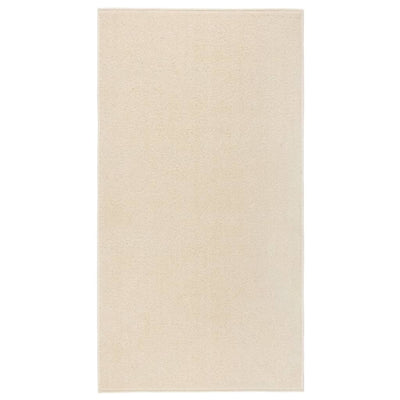 Lyhytnukkainen matto 80x150 cm kerma
