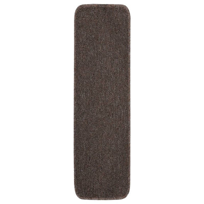 Liukumattomat porrasmatot 15 kpl 75x20 cm ruskea suorakaide
