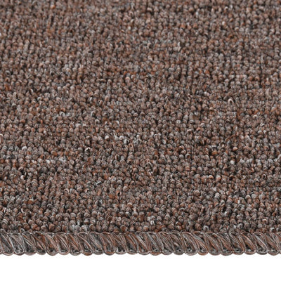 Liukumattomat porrasmatot 15 kpl 75x20 cm ruskea suorakaide