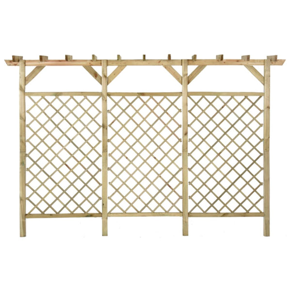 Ristikkoaita köynnöstuilla 300x50x200 kyllästetty mänty