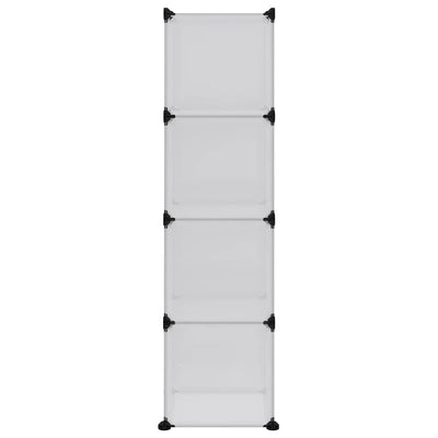 Läpinäkyvä säilytyslokero Aria 12 kuutiolla ja ovilla (pp)