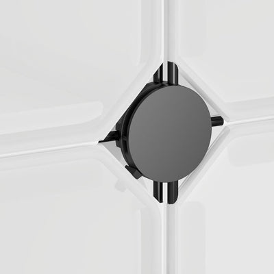 Läpinäkyvä säilytyslokero Aria 9 kuutiolla ja ovilla (pp)