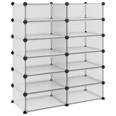 Kenkäteline läpinäkyvä 94,5x36,5x106 cm PP