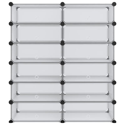 Kenkäteline läpinäkyvä 94,5x36,5x106 cm PP