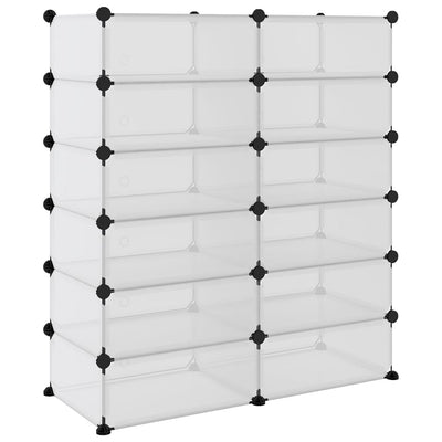 Kenkäteline läpinäkyvä 94,5x36,5x106 cm PP