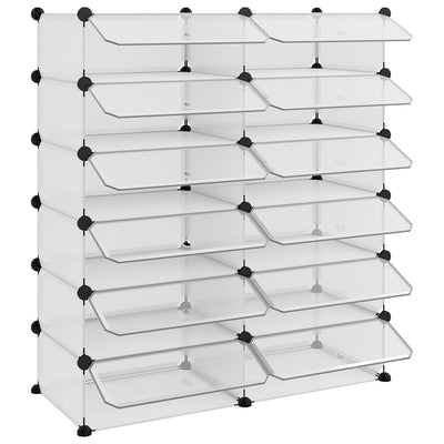 Kenkäteline läpinäkyvä 94,5x36,5x106 cm PP