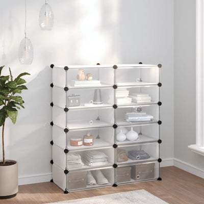 Kenkäteline läpinäkyvä 94,5x36,5x106 cm PP