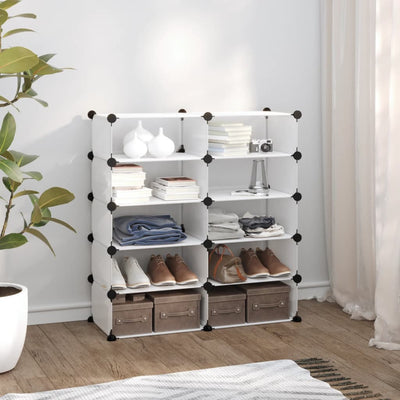 Kenkäteline läpinäkyvä 84x32x88,5 cm PP