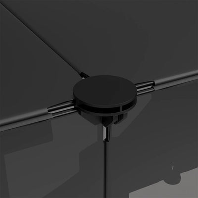 Musta pieneläinhäkki Gebrie 143x107x93cm (pp ja teräs)