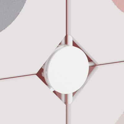 Pinkki säilytyskaappi lapsille Coneliu 6 kuutiolla (pp)