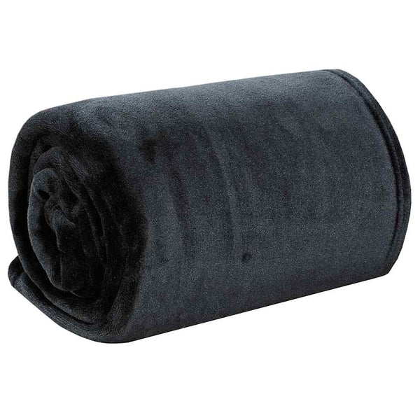 Huopa musta 200x240 cm polyesteri