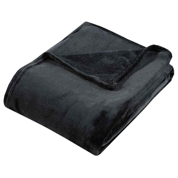 Huopa musta 200x240 cm polyesteri