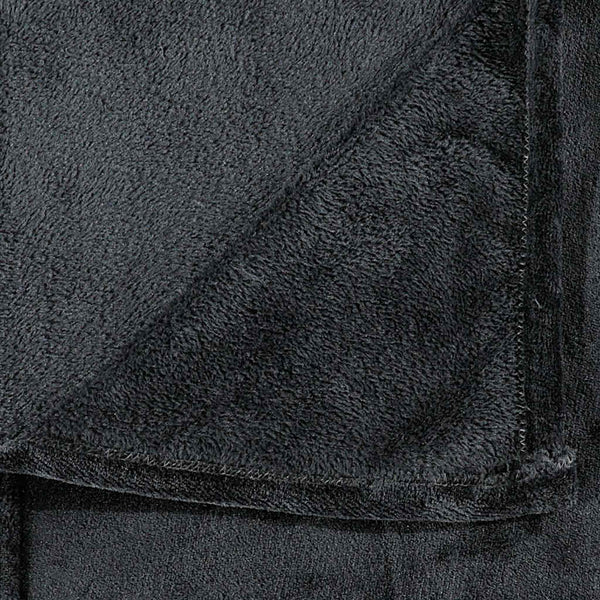 Huopa musta 200x240 cm polyesteri