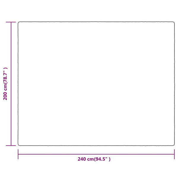 Huopa musta 200x240 cm polyesteri
