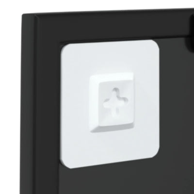 Musta seinäpeili Puggioli 40x40cm (metalli)