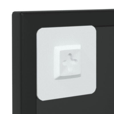 Musta seinäpeili Puggioli 60x40cm (metalli)