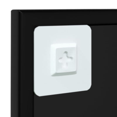 Musta seinäpeili Puggioli 60x60cm (metalli)