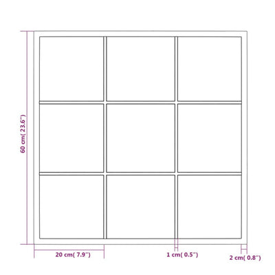 Musta seinäpeili Puggioli 60x60cm (metalli)